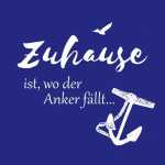 Serviette 33x33cm Zuhause ist, wo der Anker, 3-lagig, 20...