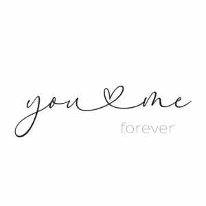 Serviette 33x33cm You & Me forever, 3-lagig, 20 Stück, ti-flair