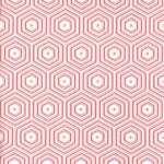 Serviette 33x33cm , Geometric Hipster red/white, 3-lagig,...