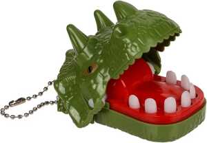 OOTB Metall-Schlüsselanhänger Beißender Dinosaurier &