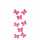 Sticker Nature Line Butterflies pink