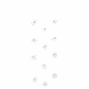 Sticker Nature Flowers Small Blossom white