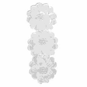 Sticker Weiße Blüten 4014970428302