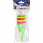 STY Schultüten 12 cm rund, Neon 6er Pack...
