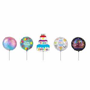 Folienballon Happy Birthday Mini sortiert, TIB