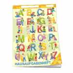 Hausaufgabenheft A5 Grundschule ABC, 96 Seiten, mit Umschlag