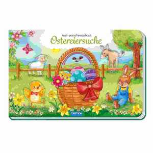 Mein erstes Fensterbuch Ostereiersuche, Pappenbuch 22x14cm, 10 Seiten,