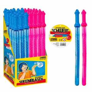 Seifenblasenschwert 300ml 2fach sortiert, 60cm lang und mit 300ml