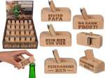 OOTB Metall-Flaschenöffner mit Holzgriff Hobel