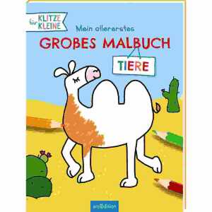 Mein allererstes großes Malbuch Tiere, 40 Seiten, ab 1 Jahr