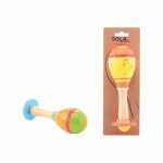 Maraca Holz 2fach farbig sortiert, ab 3 Jahren,, Johntoy