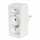 Steckdosenadapter 3fach weiß, 1x Schutzkontakt, 2x Euro,, HAMA