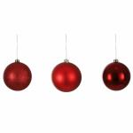 Weihnachtskugel D15cm rot, bruchfest