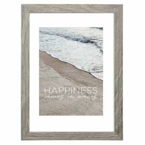 Holzrahmen Waves grau 13x18cm FSC100%, hama