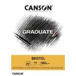Zeichblock Canson A4 Bristol 180g 20 Blatt, Studienblock...