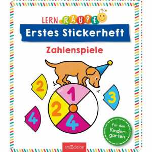 Lernraupe Erstes Stickerheft Zahlenspiele, Stickerheft,