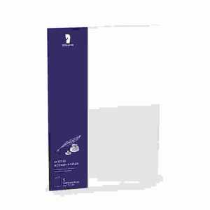 Doppelkarten A5 hd Bütten weiß 5er, Bütten, Kartenpack, planoliegend