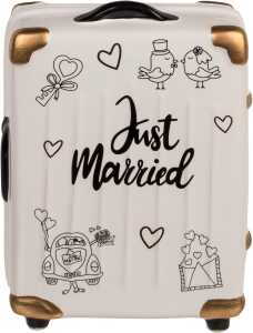 OOTB Spardose Trolley Koffer Just Married
