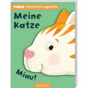 Allererstes Leporello Meine Katze, Illustration von Laura Watson,