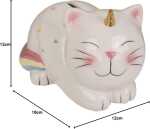 OOTB Spardose mit Schloss Unicorn Cat ca. 17 x 12 cm