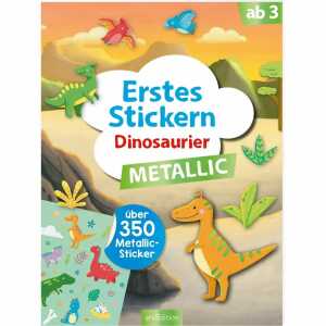 Erstes Stickern Metallic Dinosaurier, über 350 Metallic-Sticker,