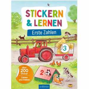 Stickern & Lernen Erste Zahlen, über 200 Sticker, Zählen und Kleben