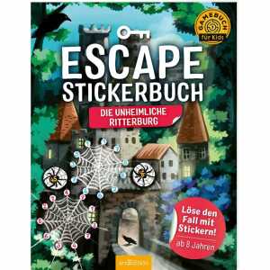 Escape Stickerbuch Die unheimliche Ritterburg, Löse Fall mit Stickern
