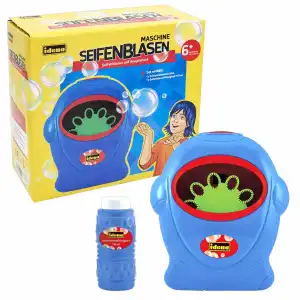 Seifenblasenmaschine Idena 118ml blau, mit Tragegriff inkl. 118 ml