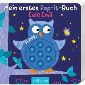 Mein erstes Pop-it-Buch Eule Emil, Illustration von Lena Bellerman