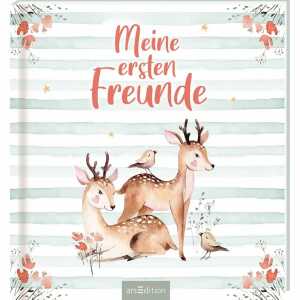 Meine ersten Freunde Waldtiere Freundebuch in Aquarell-Optik ab 2Jahre