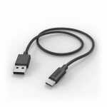 Ladekabel USB-A USB-C 1m schwarz, HAMA