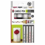 Candle Pen Sortierung 4x25 ml, Farben auf Wasserbasis