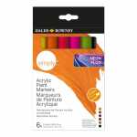 Acryl-Marker simply Pastell X6 6er, 6 Farben, DALER ROWNEY