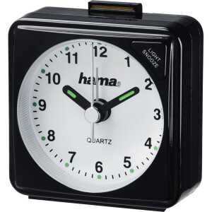 Hama Wecker A50 5,6 x 5,6 x 3 cm 1 Weckzeit Kunststoff schwarz