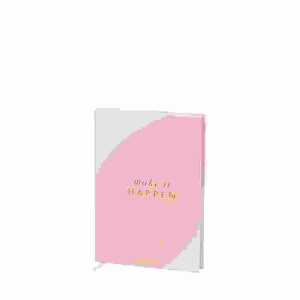 Notizbuch A5 My Journal Make it HAPPEN Punkte, 192 Seiten ,