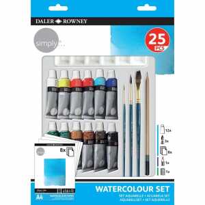 Aquarell-Set simply 25teilig, DALER ROWNEY
