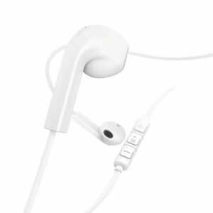 Kopfhörer Advance Earbuds Mikrofon Flachbandkabel, weiß,, HAMA