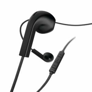 Kopfhörer Advance Earbuds Mikrofon Flachbandkabel, schwarz,, HAMA