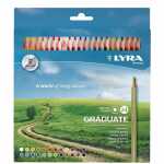 Farbstifte Graduate 24er, 24 Farben, sechskant,...