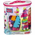 MEGA Bloks Bausteinbeutel pink 60 Teile, mit...