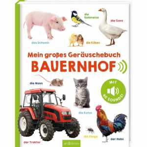 Mein großes Geräuschebuch Bauernhof, mit 40 Sounds, Papp Einband