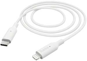 Ladekabel USB-C Lightning 1m weiß, HAMA