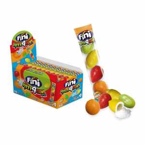 Fini Bubble Gum Fruti-Mix 50 x 4Stück, Kaugummi karibischen Früchten