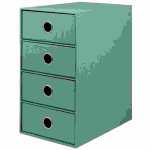 Schubladenbox S.O.H.O. Opal 4 Fächer, 4...