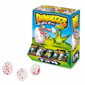 Fini Bubble Gum 200 Stück Dino Ei flüssig gefüllt