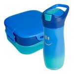 Pausenset Concept Kids blau Lunchbox und Flasche, 3in1
