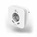 Nachtlicht-LED mit Steckdose 2x USB-Ausgänge...