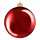 Weihnachtskugel D30cm rot glänzend, bruchfest