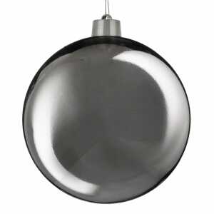Weihnachtskugel D30cm silber glänzend, bruchfest