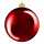 Weihnachtskugel D30cm dunkelrot glänzend, bruchfest
